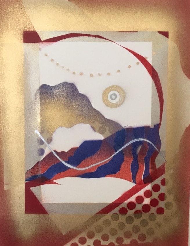 Landscape 4 Red Pearl Art Linda Shaffer