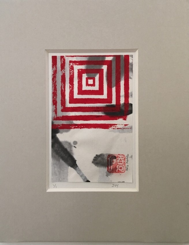 Joy Red Pearl Art by Linda Shaffer