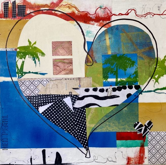 Play At The Beach by Linda Shaffer Red Pearl Art